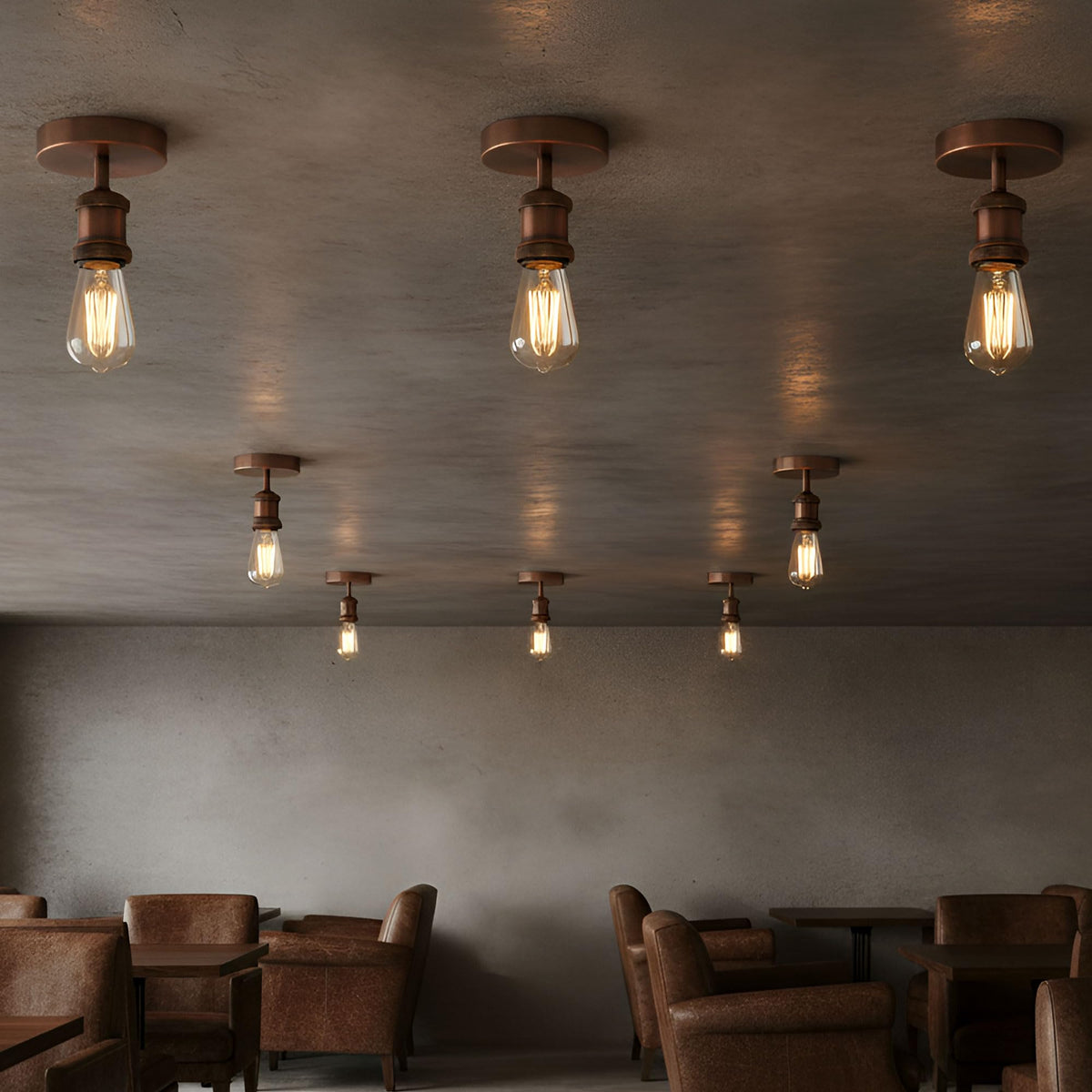 retro flush ceiling lamp table