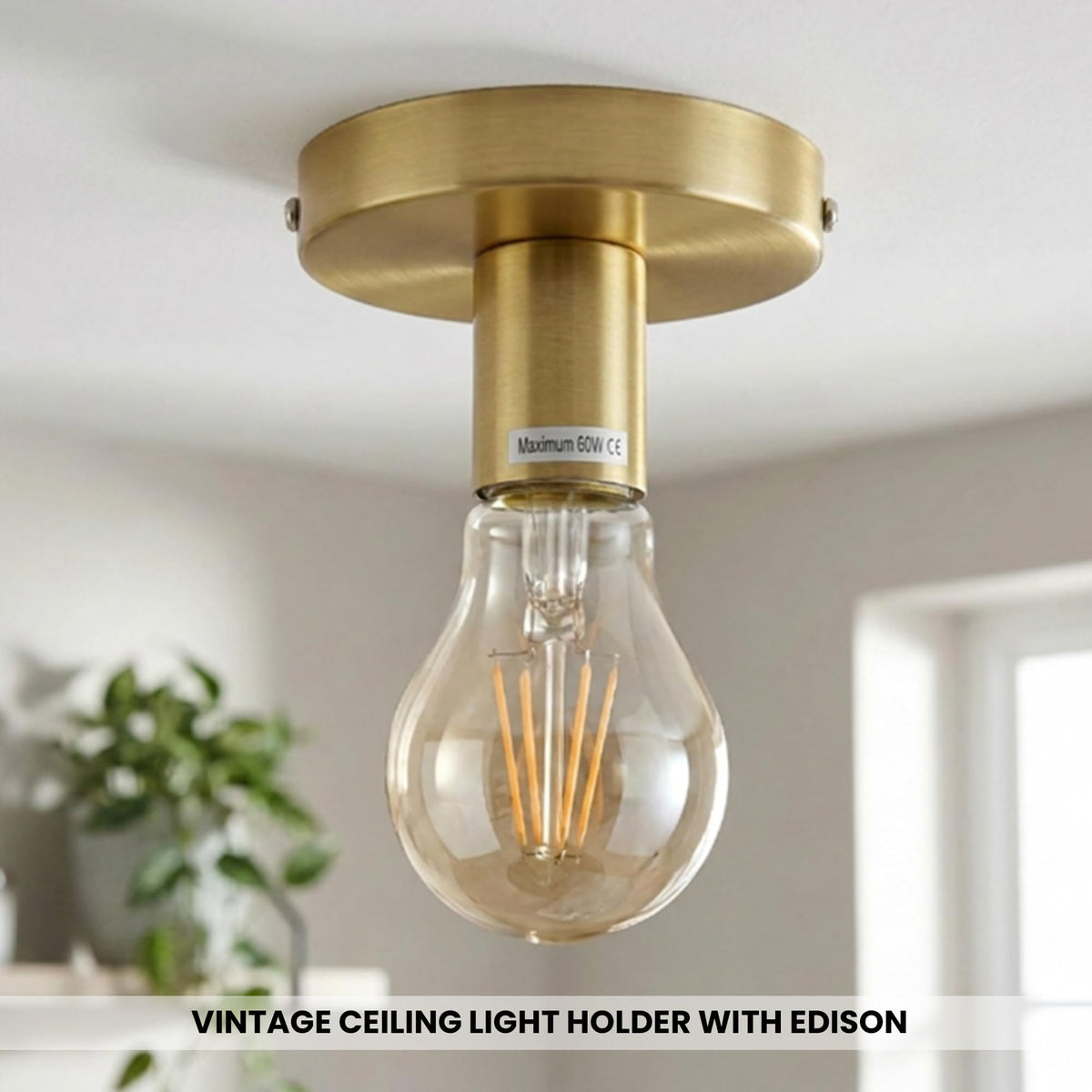 semi ceiling retro lamp room