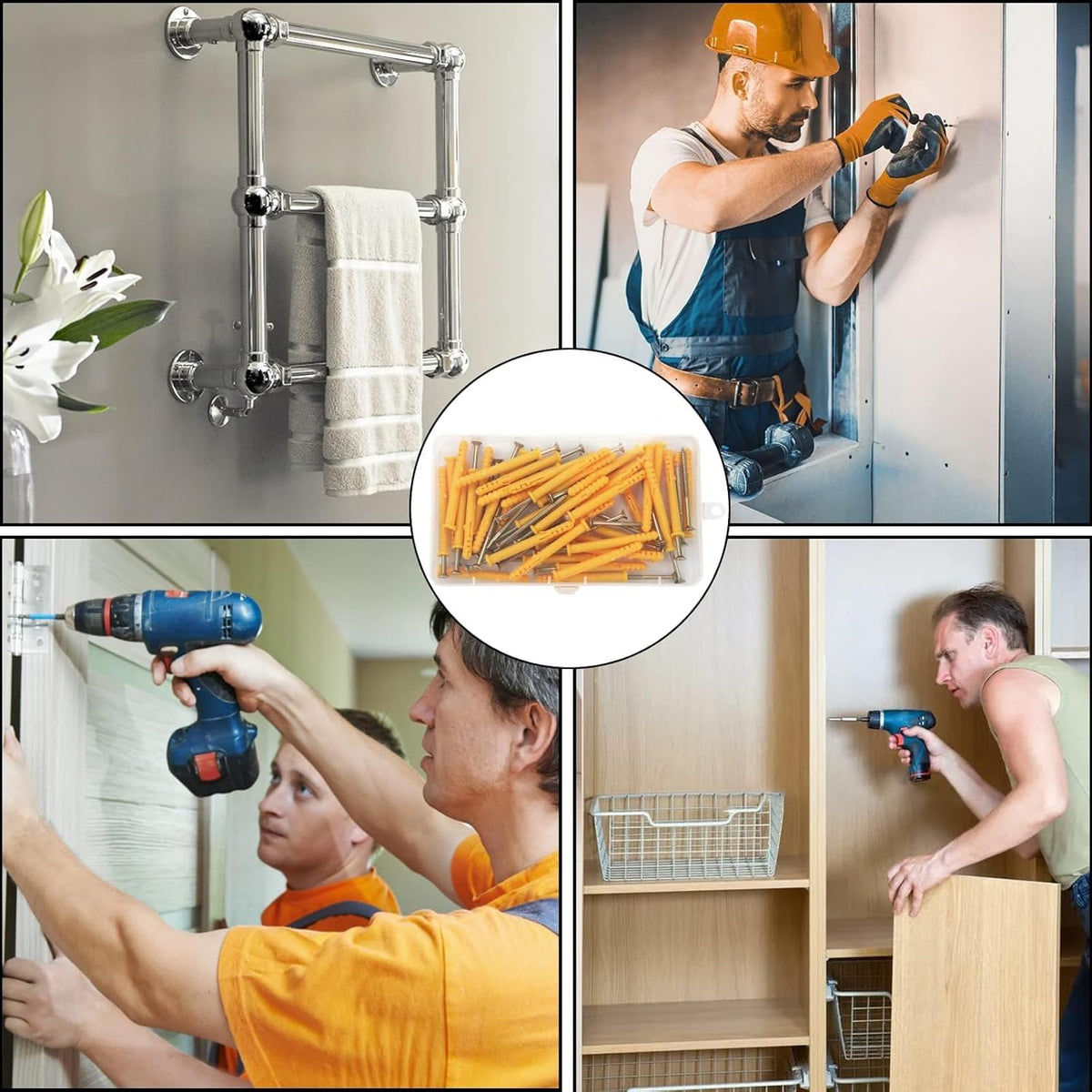 masonry wall plugs and screws