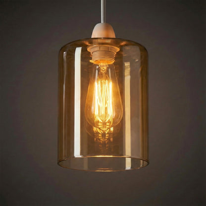 2Pack Glass Lamp Shade E27 Easy Fit Ceiling Pendant~4111