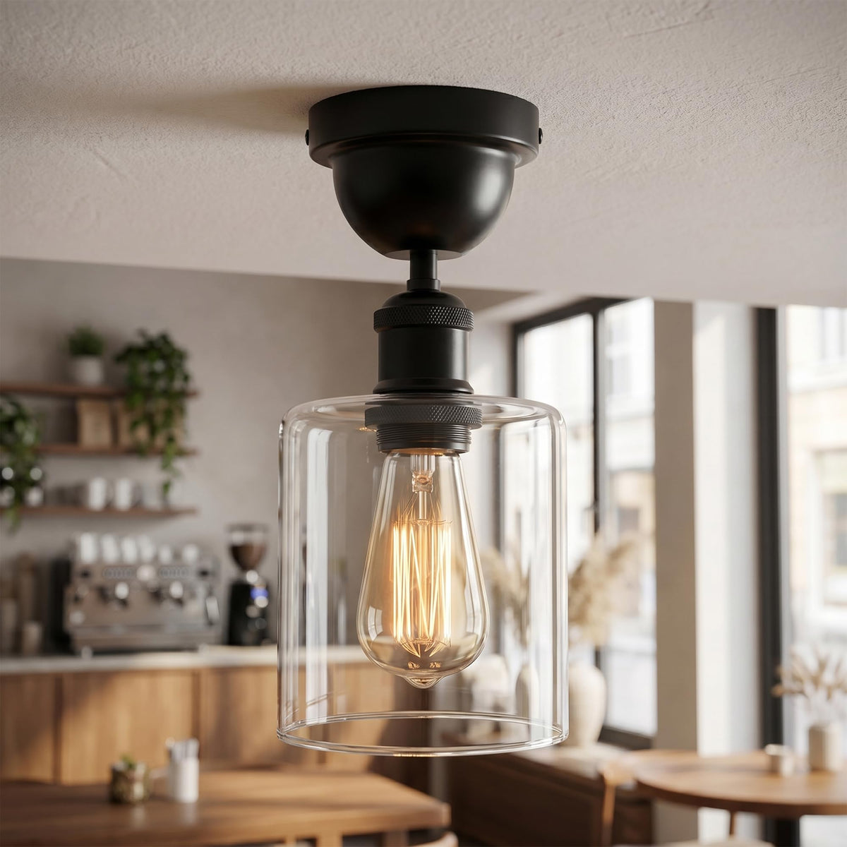 2Pack Glass Lamp Shade E27 Easy Fit Ceiling Pendant~4111