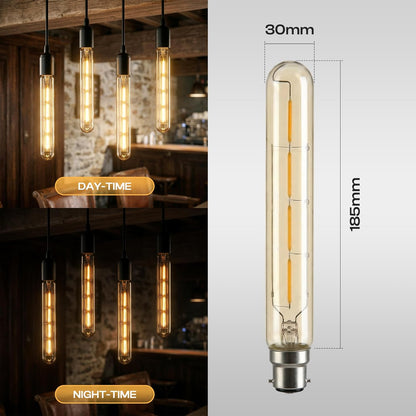 4W T185 B22 LED Non Dimmable Vintage Filament Light Bulb~2992
