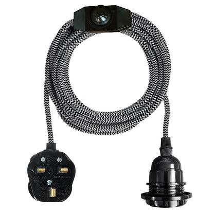 Plug in Pendant Light E27 2m Dimmer Switch Cable~4142
