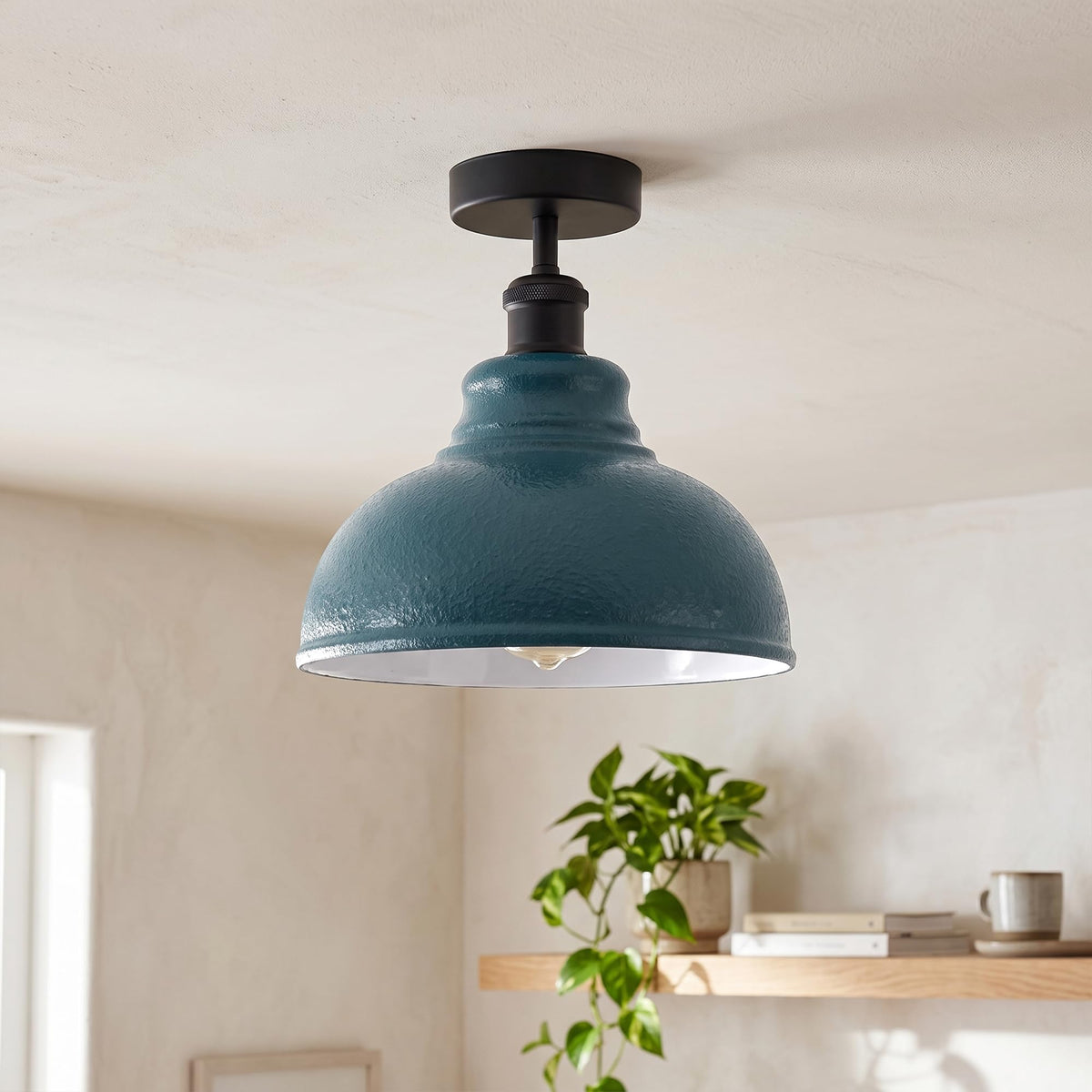 ceiling light vintage semi flu