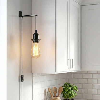 Plug in Pendant Light 2m/4.5m Cable E27 Lamp Holder~4119
