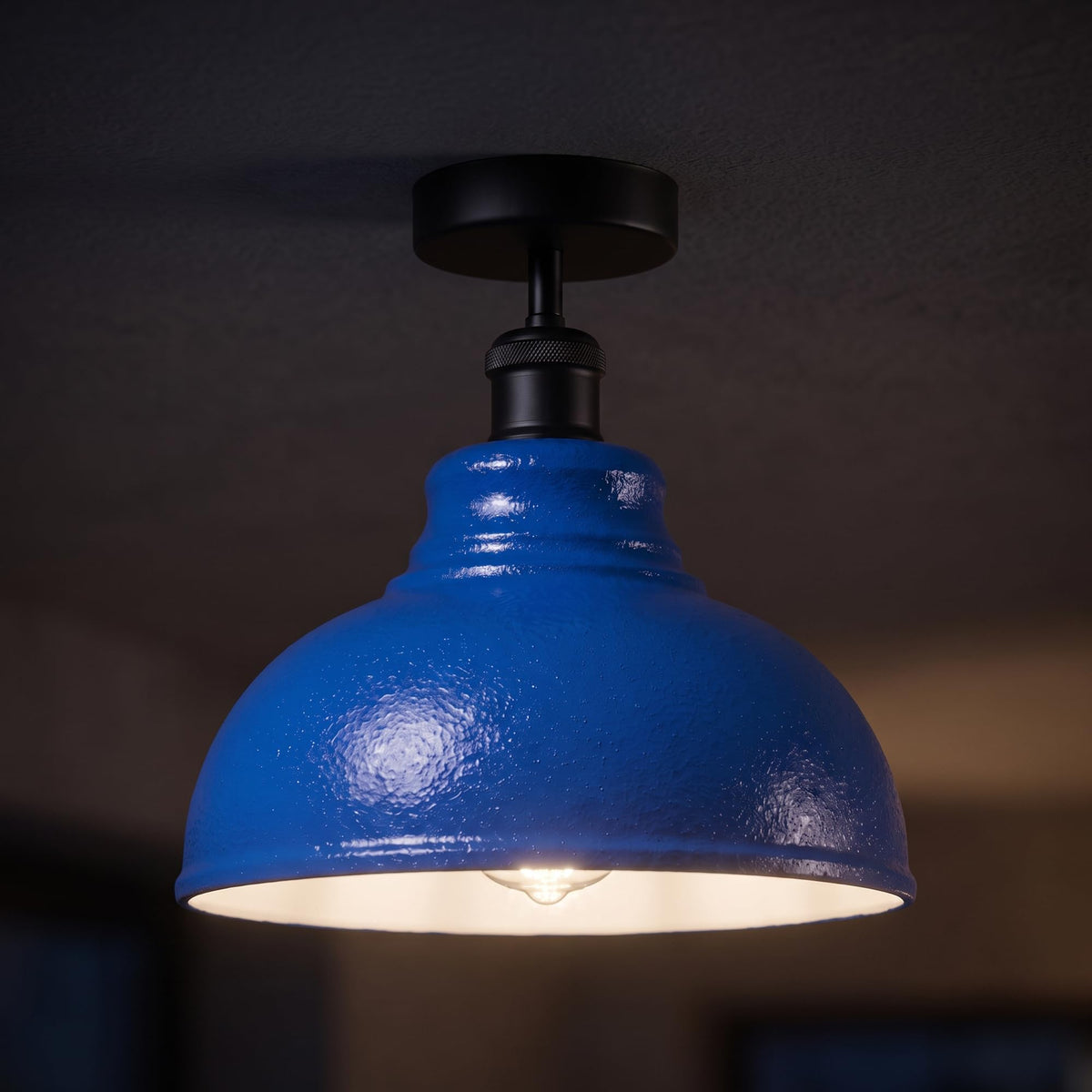vintage ceiling light semi flu