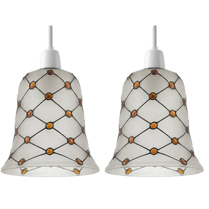 modern glass lamp shade ribbed