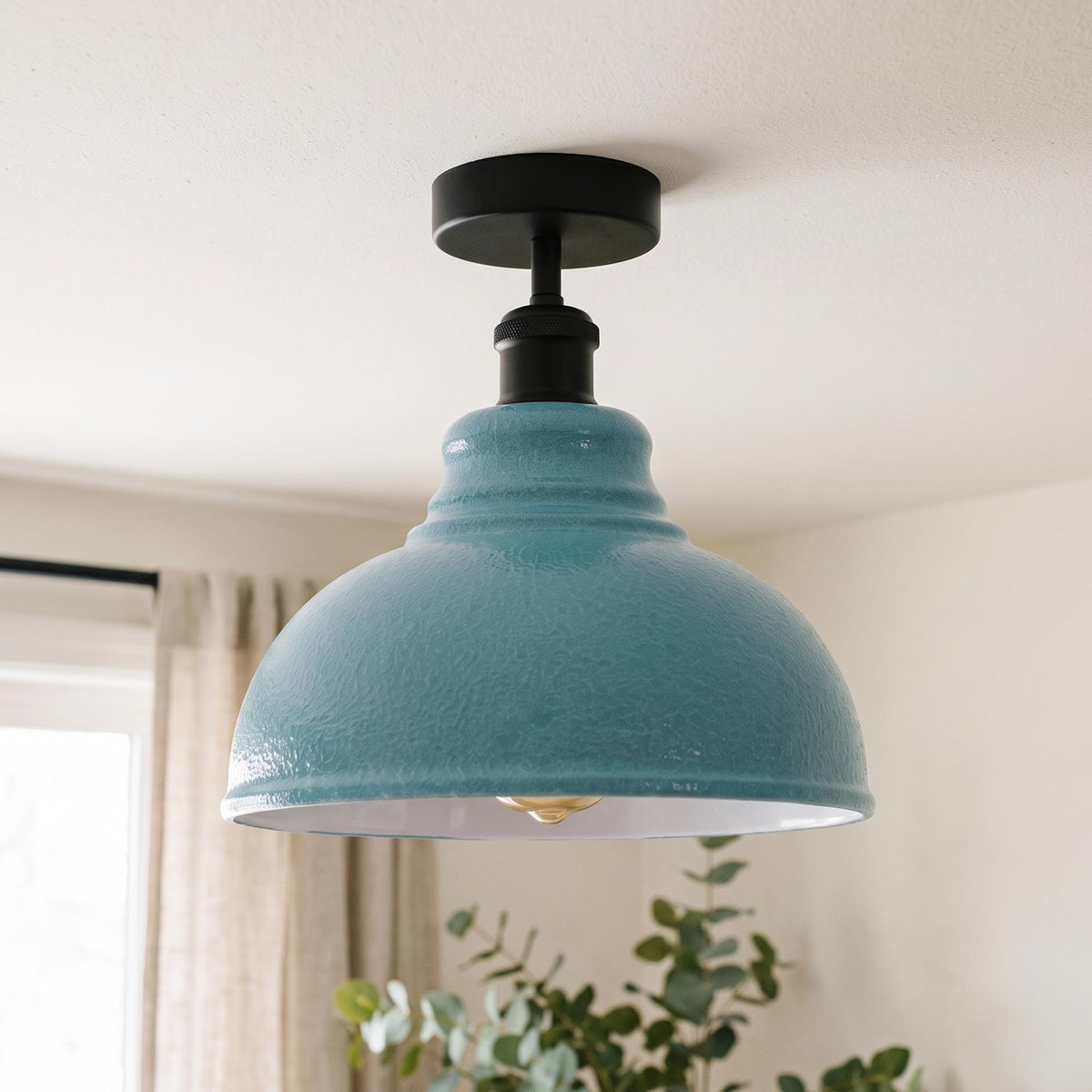 mount vintage flush light