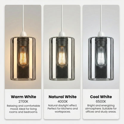 2Pack Glass Lamp Shade E27 Easy Fit Ceiling Pendant~4111