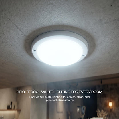 cool white flush light for bed