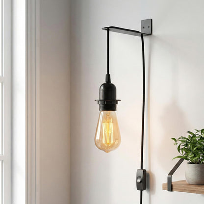 Plug in Pendant Light 2m/4.5m Cable E27 Lamp Holder~4119