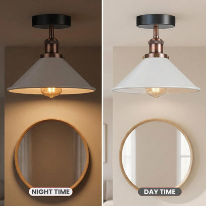 industrial metal ceiling shade