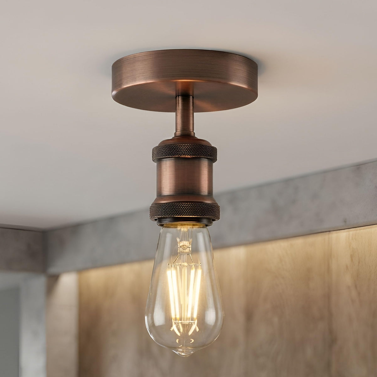 retro flush ceiling lamp table