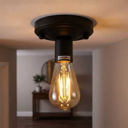 2 Pack Vintage Ceiling Lamp E27 Flush Mount Light Fixture~4085