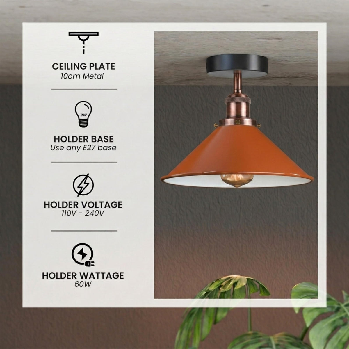 edison bulb ceiling fitting