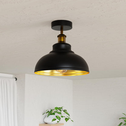 Industrial Modern Semi Flush Mount Ceiling Light~4064