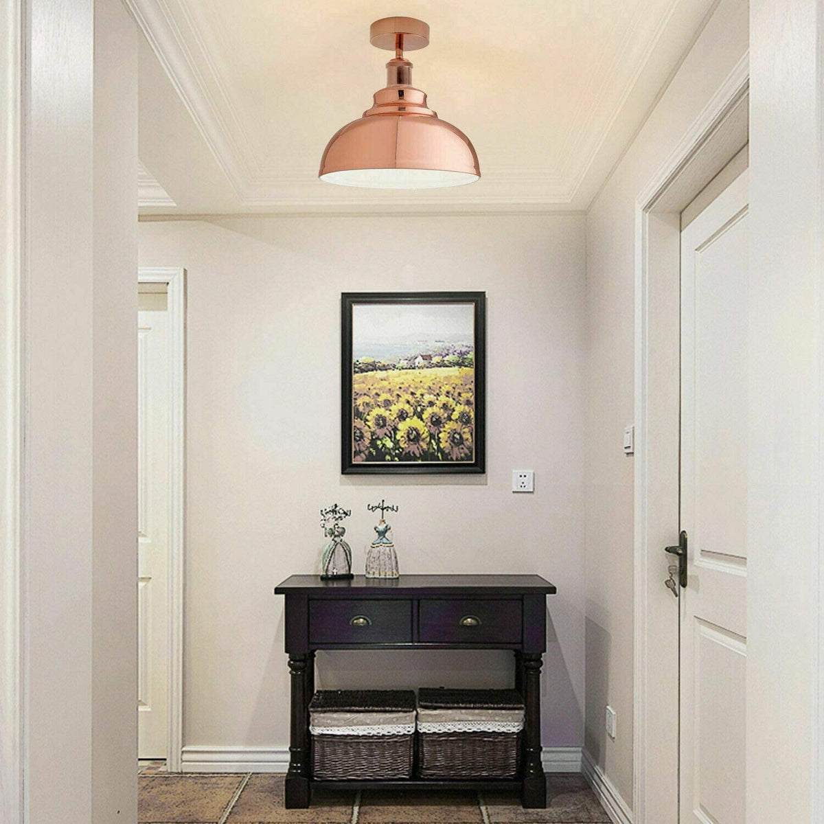 Industrial Modern Semi Flush Mount Ceiling Light~4064