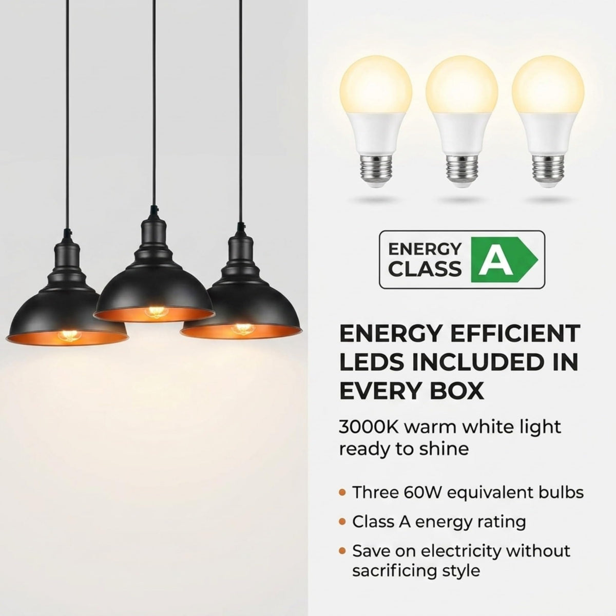 3 Way Pendant Light~4060
