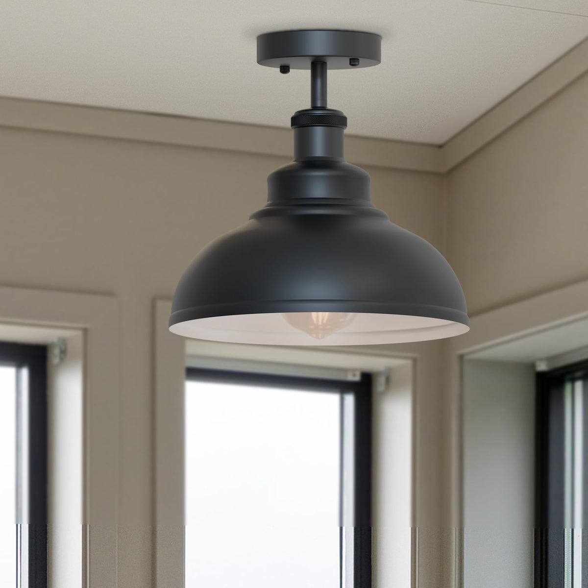 Industrial Modern Semi Flush Mount Ceiling Light~4064