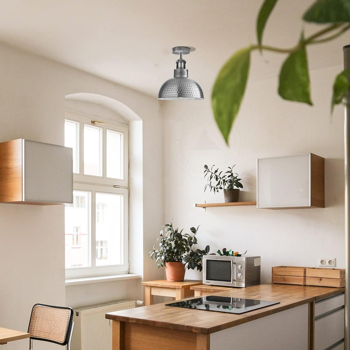 Industrial Modern Semi Flush Mount Ceiling Light~4064
