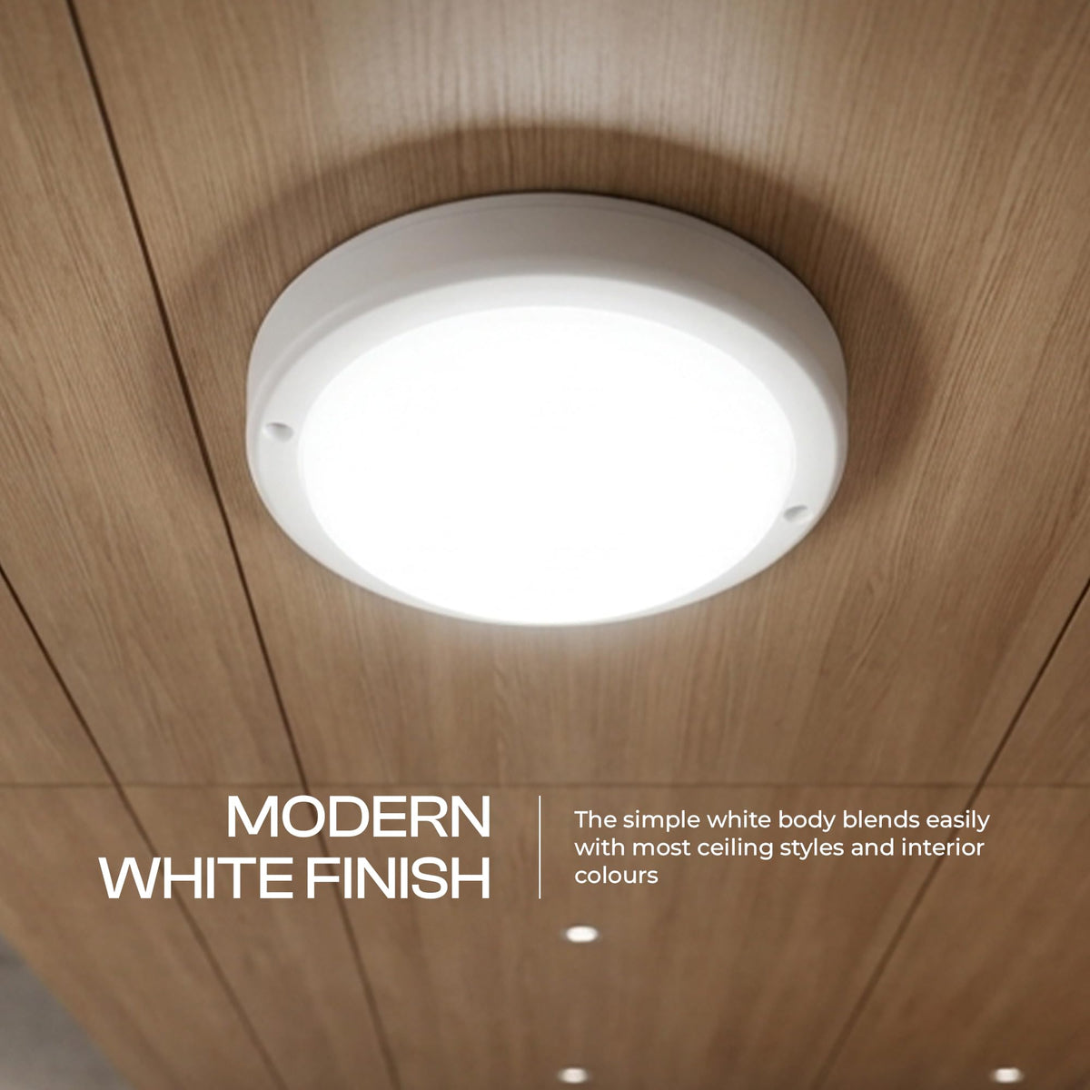 cool white flush light for bed
