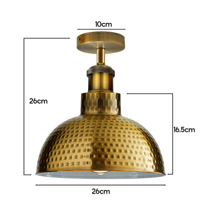 Industrial Modern Semi Flush Mount Ceiling Light~4064