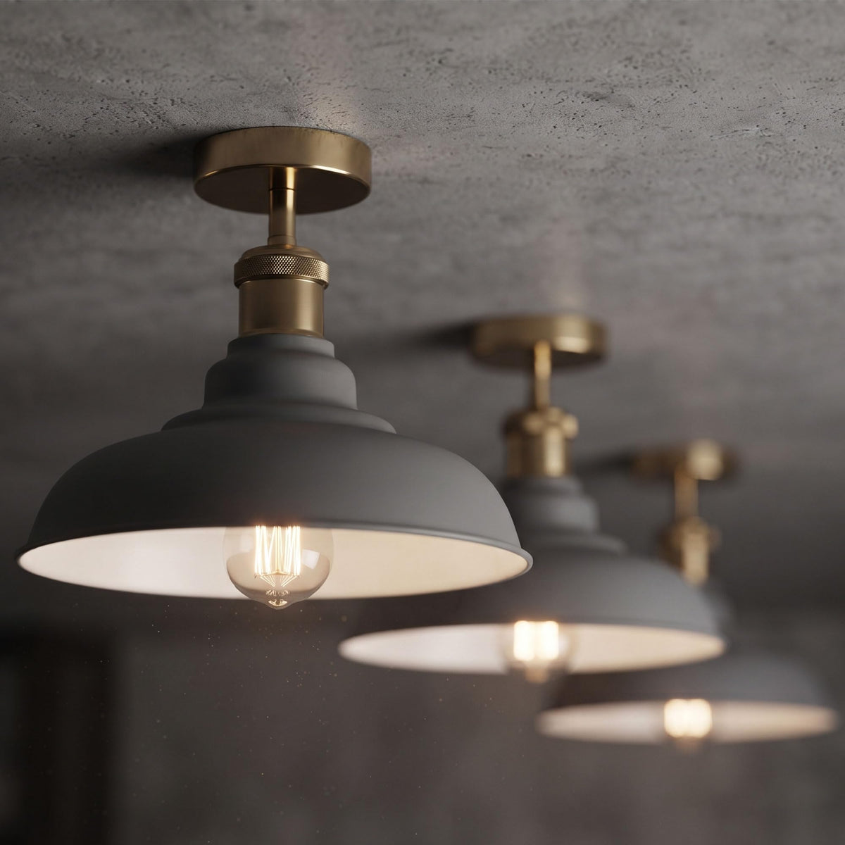 industrial semi flush ceiling