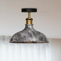 Brushed Silver Ceiling Light 36cm Metal with Bulb ~4123