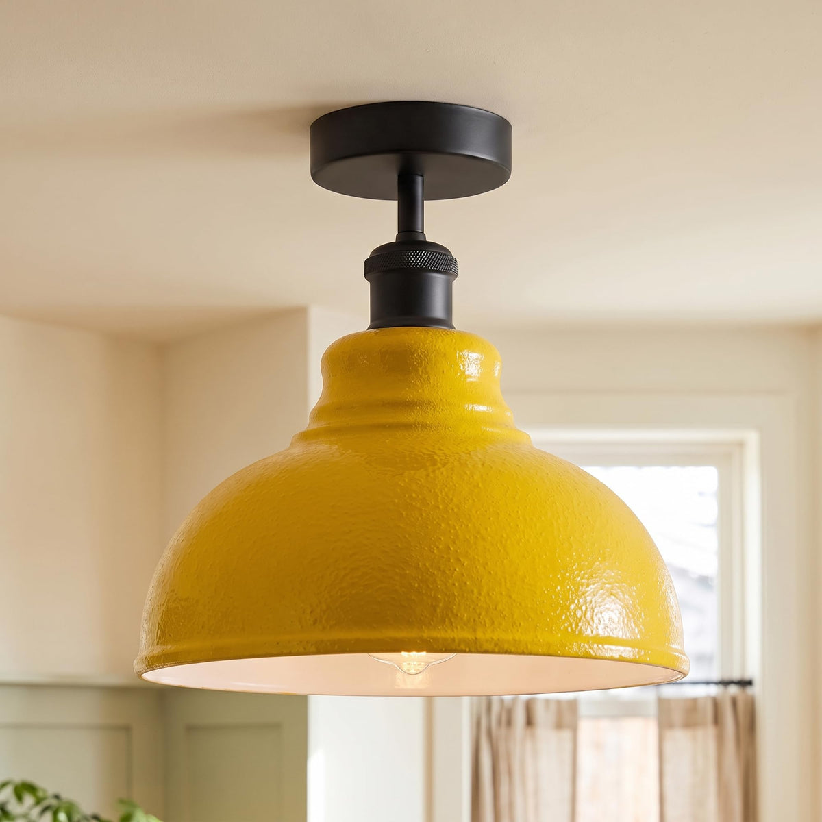 semi flush mount ceiling light