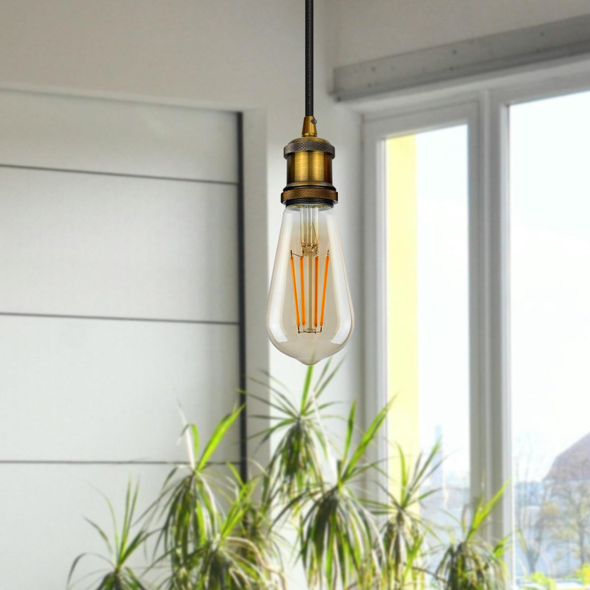 E27 Pendant Light 95cm Adjustable Cable ~ 4045