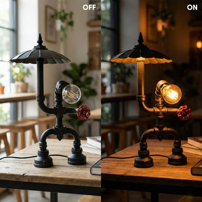 steampunk table light lamp