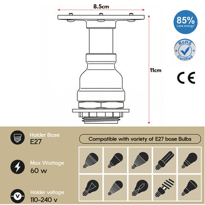 clear glass fixture industrial