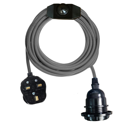 Plug in Pendant Light E27 2m Dimmer Switch Cable~4142