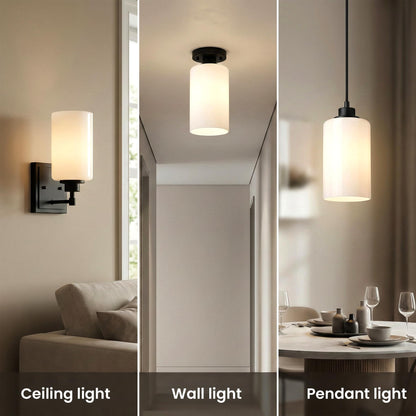 2Pack Glass Lamp Shade E27 Easy Fit Ceiling Pendant~4111
