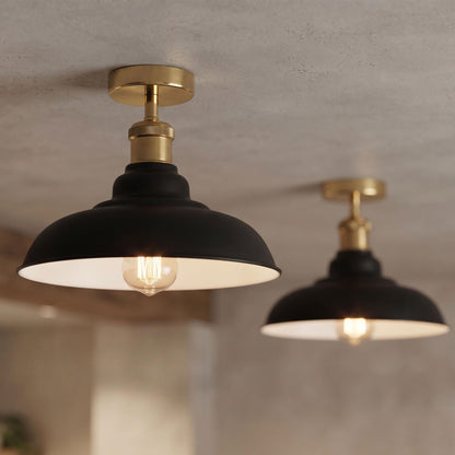 cage semi flush ceiling light