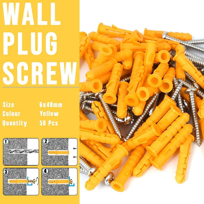 m8 wall plugs and screws set