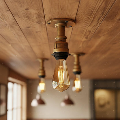 clear glass fixture industrial