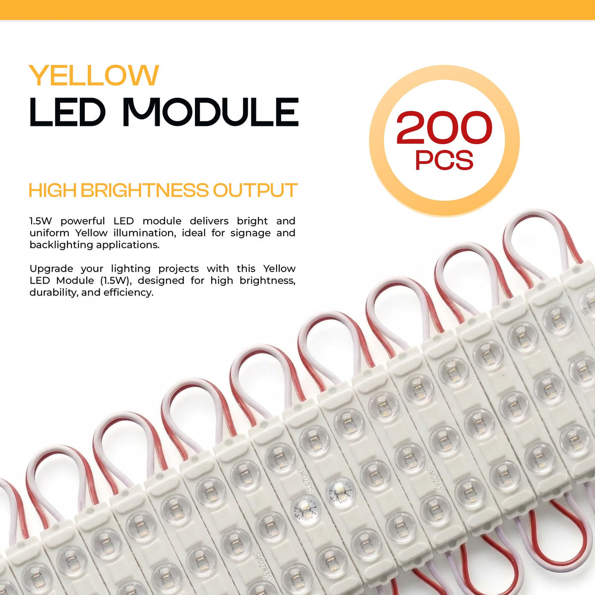 100pcs Injection LED Module for Signs 1.5W DC12V~4104