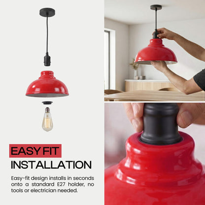 2Pack 29cm Lamp Shade,Pendant Ceiling Light Shade~4080