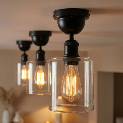 2Pack Glass Lamp Shade E27 Easy Fit Ceiling Pendant~4111