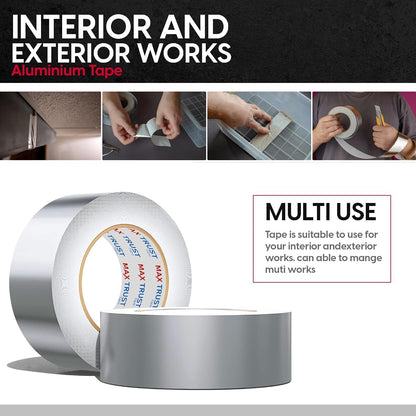 Aluminium Foil Insulation 75mm x 45m Silver Tape ~4072