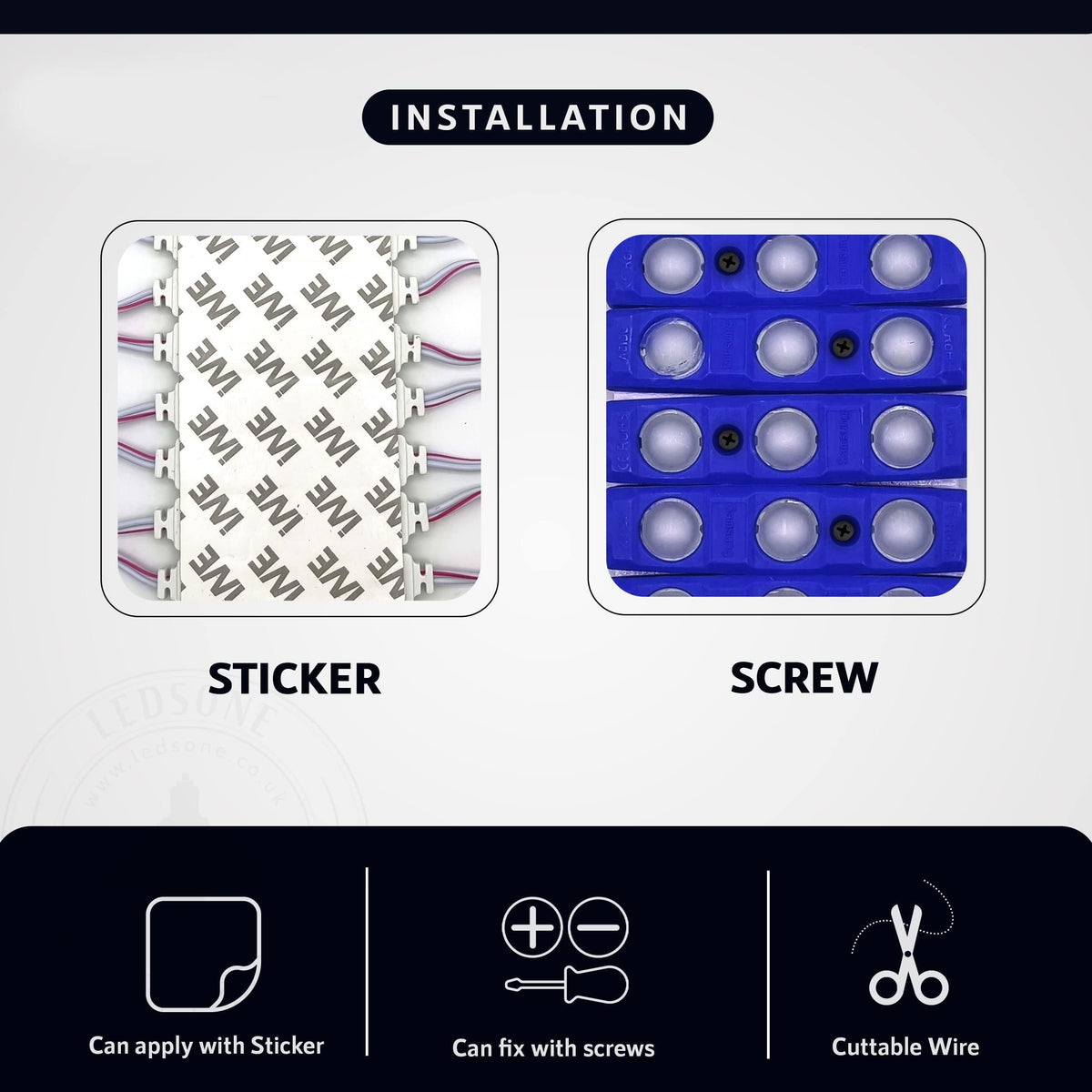 12V 1.5W LED Module Light IP65 Waterproof 10/20 Pcs~4148