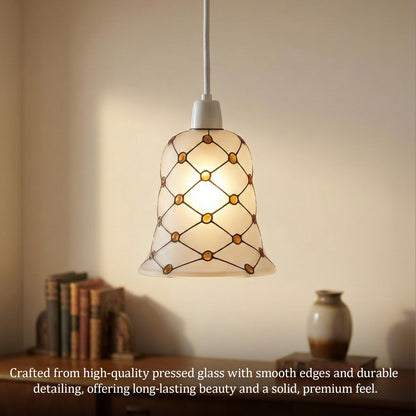 modern glass lamp shade ribbed