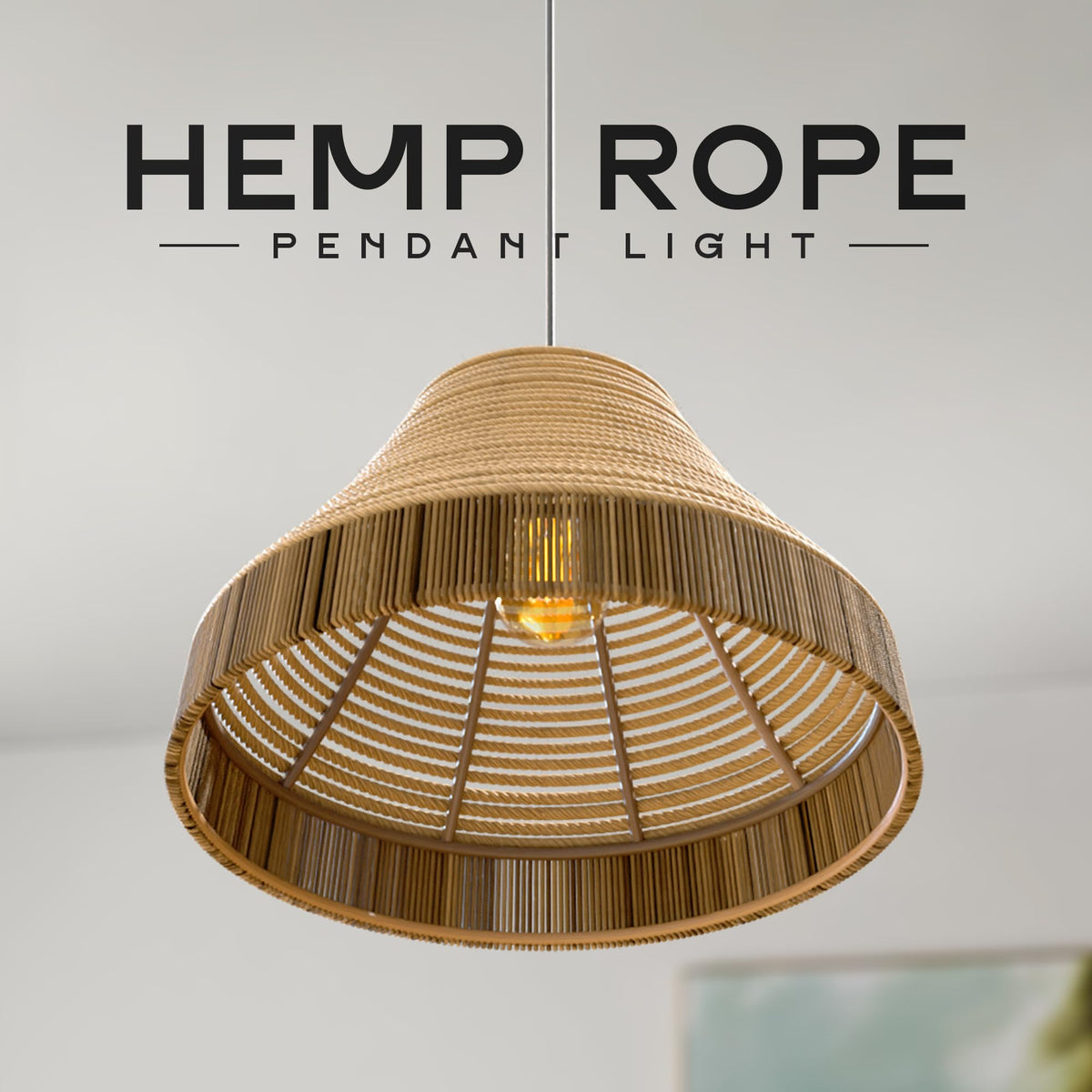 jute rope pendant light