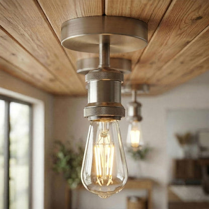 retro brass ceiling light