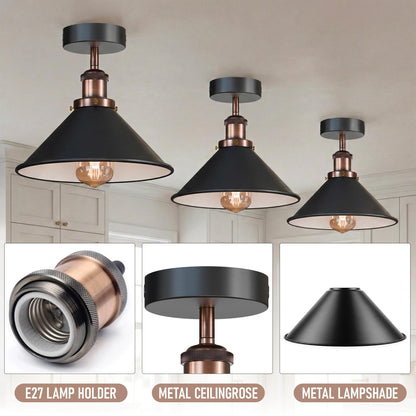 victorian brass ceiling lamp