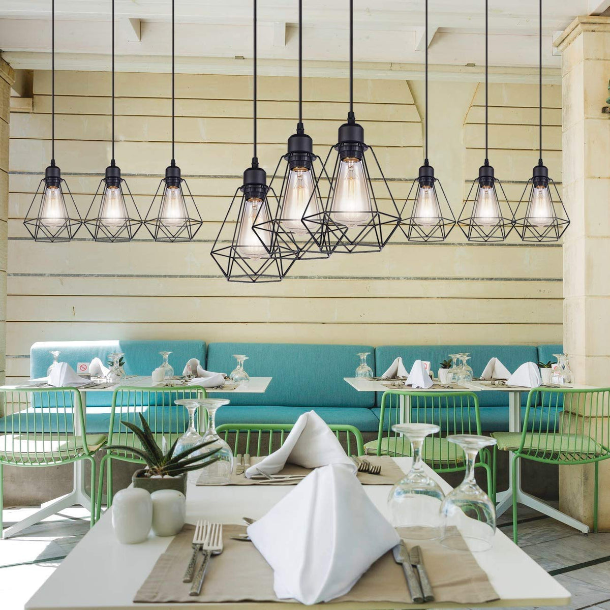 black shade lampshade ceiling