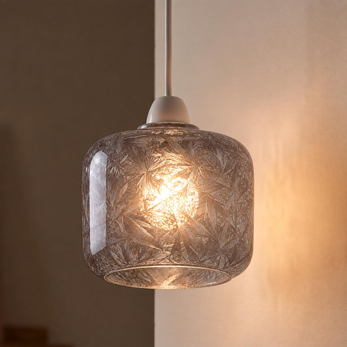 2Pack Glass Lamp Shade E27 Easy Fit Ceiling Pendant~4111