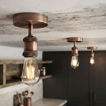 retro flush ceiling lamp table