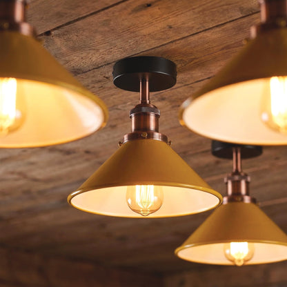 raffia shade ceiling light